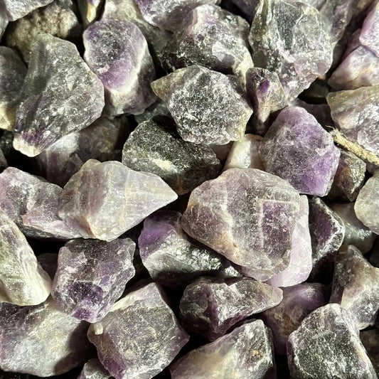 1lb of Rough Natural Amethyst Crystals Bulk