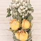 Yellow Roses, Baby's Breath, and Eucalyptus Sage Bundle