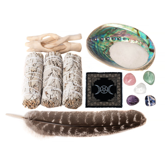 Master Crystal and Sage Cleanse Altar Kit